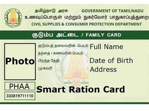 smart card name change in tamil|Public Distribution System Services .